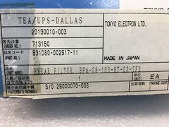 TEL TOKYO ELECTRON ES1D80-002917-11 BREAK FILTER BFA-08-100-ST-02-TF3, 121195