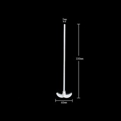 Smooth surface, no adhesion to viscous samples and easy to clean