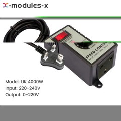 4000W Electronic Voltage Regulator Stepless AC Motor Speed Controller 110V/220V