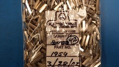 (10 PCS) 1954 KEYSTONE ELECTRONICS HEX STANDOFF 6-32 BRASS 3/4″ NICKEL PLATED