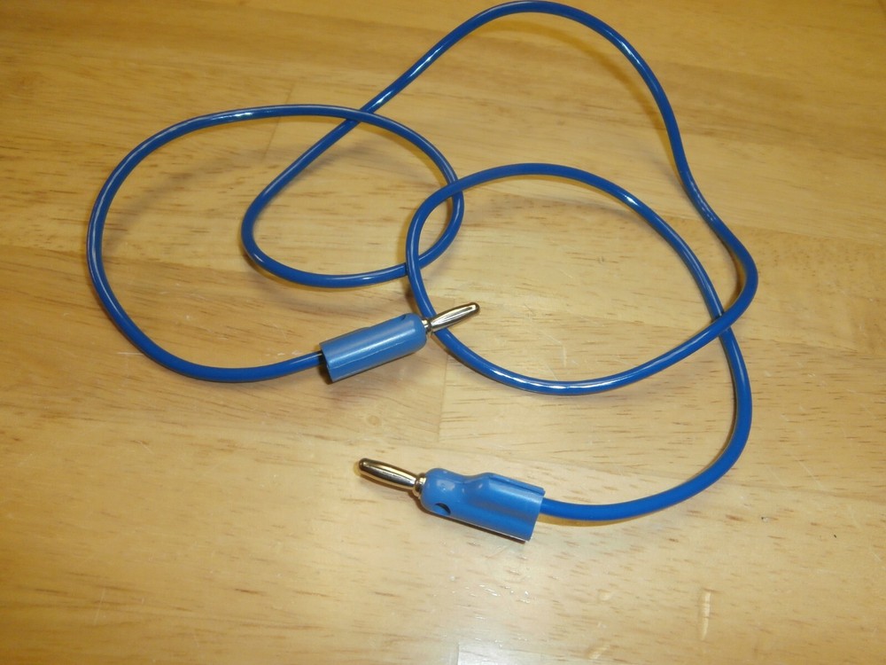 HH Smith 1510-36 Blue Stacking Banana Plug Patch Jumper Cord, NOS