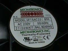 MECHATRONICS CABINET FAN UF15AC23/BTH 230 Volt Cooling Exhaust CNC NEW 6 Pc. Lot