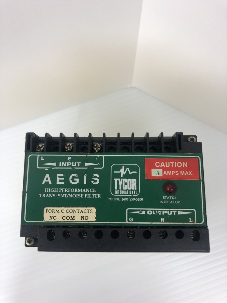 Tycor AGS-1203-XC Aegis Transient Voltage Surge Suppressor 120V 3A 1PH 50/60Hz