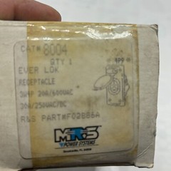 Russellstoll/Ameraca 8004 30A-250V,20A 600VAC EVER-LOK RECEPTALCE ⭐