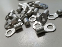 pack of 25 8 awg ring terminal Tinned Copper 1/4 hole prd