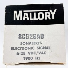 Mallory Sonalert SC628AD Electronic Signal 6-28 VDC VAC 1900Hz USA NOS Part