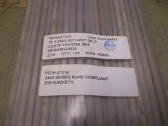 Lot of 125 Tech Etch 2400 Series EMI Gaskets 2431-1011-0127-24.13 [Z-9]