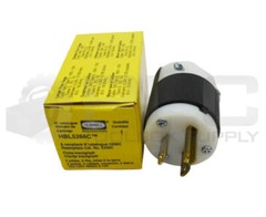 LOT OF 2 NEW HUBBELL HBL5266C PLUG 2 POLE 3 WIRE 15A 125V