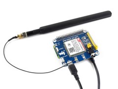 Waveshare 4G/3G/2G/GSM/GPRS/GNSS HAT for Raspberry Pi LTE CAT4 Based SIM7600CE-T