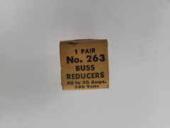 Lot of 3 – BUSS 263 Bussmann Fuse Reducers (Box of 2) – Next Day Option – New