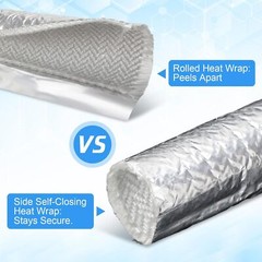 19mm ID Self-wrap Heat Shield Sleeve Thermal Reflective for Cable Wire Hose 1M