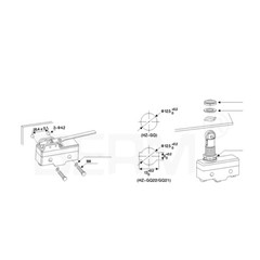 Micro Limit Switch SPDT 15A 125/250/480VAC Microswitch Roller Lever Plunger