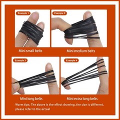 40-135mm 2mm Recorder Rubber Belts Flat Mixed Cassette Tape Repair for Video