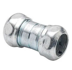 Bridgeport Electrical 265 Box Of 10 Steel EMT Coupling, 2” Steel Comp. Type New