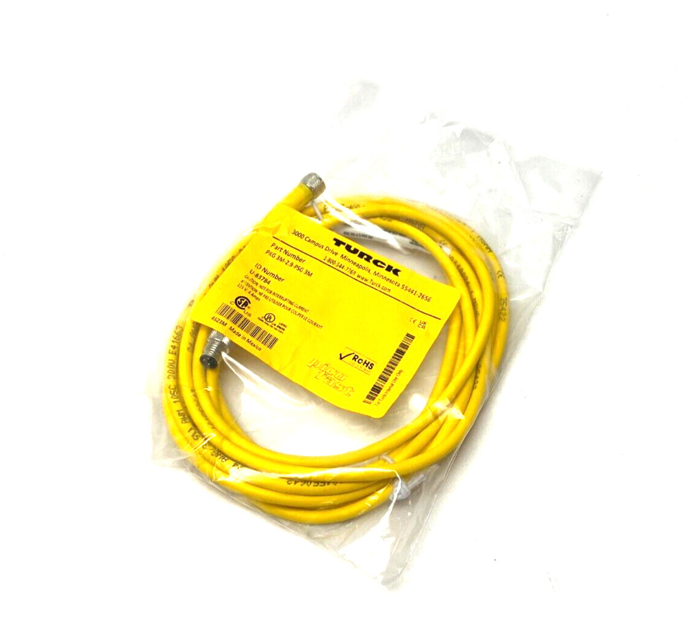 Turck PKG 3M-2.9-PSG 3M Picofast Double Ended Cordset U-83784