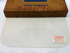 LOT OF 25 NORTH 60007 NON-CONDUCTIVE FACE SHIELD WINDOWS 0.55″ X 8″ CLEAR