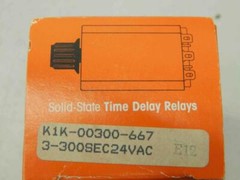 NCC K1K-00300-667 Time Delay Relay, 3-300 Sec, 24Vac