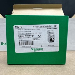 (6) Schneider Electric 19279 Librio C40a Vigi 4500A 230V 1P+N-C25-30mA-AC 🇺🇸