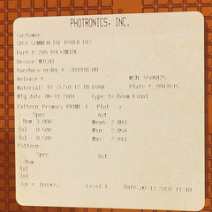 PHOTOMASK 7″ X 7″ X .125″ EMPAK B80-70-15 PHOTOTRONICS SPCO G2 MCT03