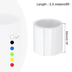 Battery Wrap Heat Shrink Tubing 35mm Dia 55mm Flat 8 Feet White