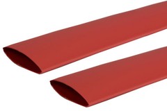 2 Lot TEMCo 1″ Marine Heat Shrink Tube 3:1 Adhesive Glue Lined 12″ long RED