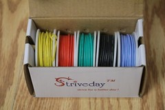 1x Striveday 24 AWG Flexible Silicone Solid Wire Kit Box Electric Wire 24 Gauge