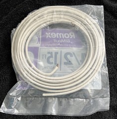 SOUTHWIRE ROMEX 15 FT. 14-2 SOLID WHITE INDOOR WHITE COPPER CABLE