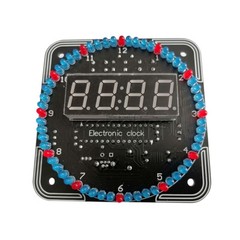 DIY Rotating LED Alarm Electronic Digital Clock Kit Learning Board 5V DS1302