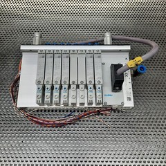 FESTO VTUG-14 Valve Manifold Assembly w/ VUVG-B14-M52-MZT-F-1T1L Solenoid Valves