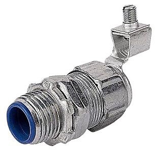 Thomas & Betts 5336GR Liquidtight Metallic Grd Conn 1 1/2 Insul Straight, 1 Pack