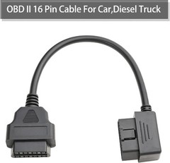 1ft 30cm Right Angle OBD2 OBD-II 16 Pin Male to Female Diagnostic Extension Cabl