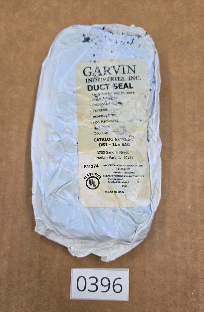 Duct Seal Putty ,Seal Conduit Openings, Non Toxic, 1 Lbs Bag,Garvin Industries