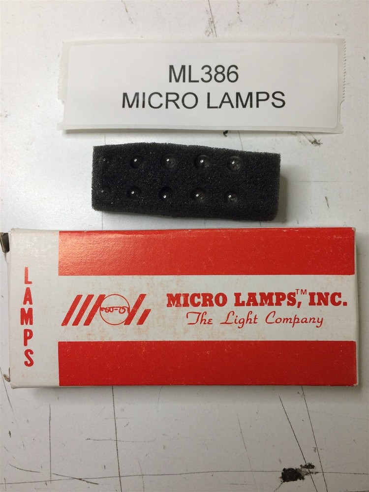 ML386 MICRO LAMPS MINIATUREBULB BOX OF 10 PIECES