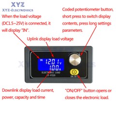 FZ35 4A25W 5A35W Constant Current Electronic Load Tester Adjustable Load Module