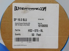 50′ 3/4″ General purpose Ployolefin HS2-075-BL VW1 600V 125DegC Heat Shrink Blue