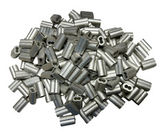 (Pack of 24) 3/16″ Aluminum Wire Rope Sleeve **Free Shipping**