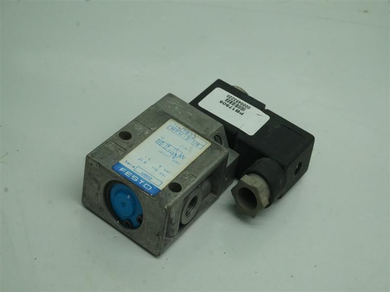 Festo 7802 MFH-3-1/8 Solenoid Valve w/ MSFW-110-50/60 Coil 30 Days Warranty