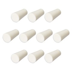 12-17mm Beige Drilled Silicone Stopper Plugs for Flask Test Tube Stopper 10pcs