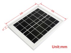 Waveshare 0.25mm PET Solar Panel (6V 5W) 156 Monocrystalline Cell
