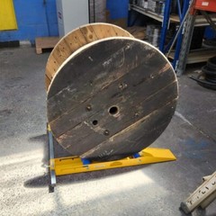 Adjustable Cable Drum Dispenser 1 Tonne Ramp Entry, Reel Stand Roller