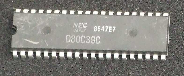 NEC D80C39 CMOS 8-bit microprocessor IC chip DIP40