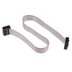 5 Pack Long 30CM 2.54MM Flat Ribbon Cable IDC 12 Pin Connector