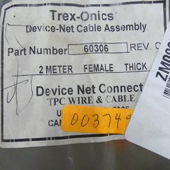 TPC Trex Onics 60306 Shielded DeviceNet Cable 5 Pin Female Mini Head – 2 Meters