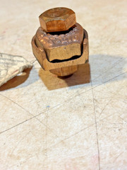 Burndy GZ26-58, 3 to 2/0 AWG Str, 5/8 Stud, Mechanical Grounding Connector, 1 pc