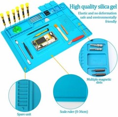 DESKTOP RUBBER ESD ANTI-STATIC HI-TEMP GROUNDING MAT FOR ELECTRONICS REPAIR 16