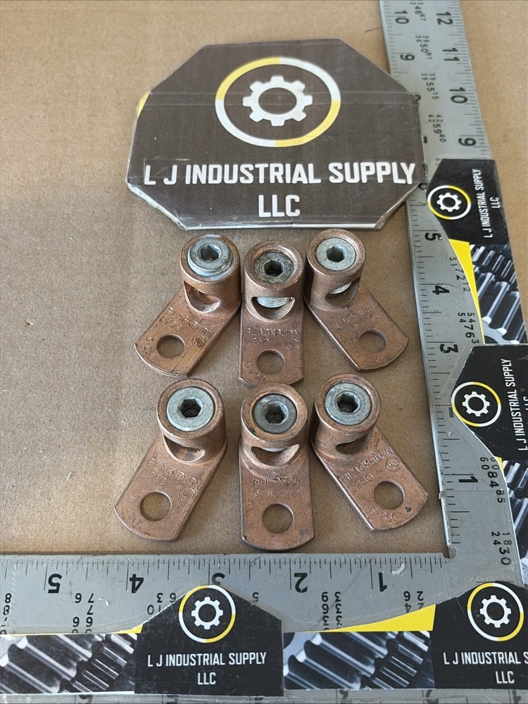 [Qty-6!] BLACKBURN L250 6-250 Copper Lugs _GOOD TAKE-OUTS!_FAST SHIPPING!
