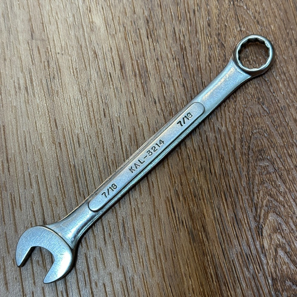 KAL Tools 3214 12pt 7/16” Combination Wrench JAPAN Chrome Vanadium Drop Forged