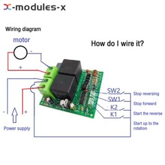 DC12V 24V Relay Control Board DC Motor Forward and Reverse Controller 80A New