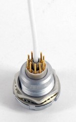 1) New Genuine LEMO ECG.2B.810.CLN2 Panel Mount Connector 10 LV+ 1 CoAx Contacts