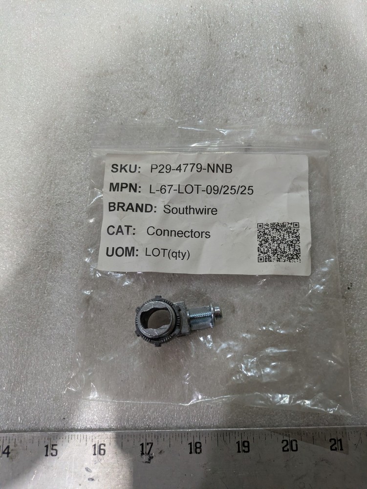 Southwire L-67 3/8 In Flexible Metal Conduit Saddle Clamp Connector 5/order
